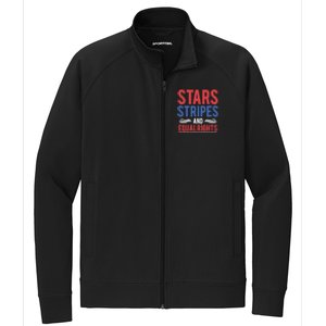 Stars Stripes And Equal Rights Pride Gift Stretch Full-Zip Cadet Jacket