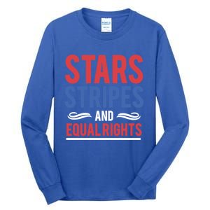 Stars Stripes And Equal Rights Pride Gift Tall Long Sleeve T-Shirt