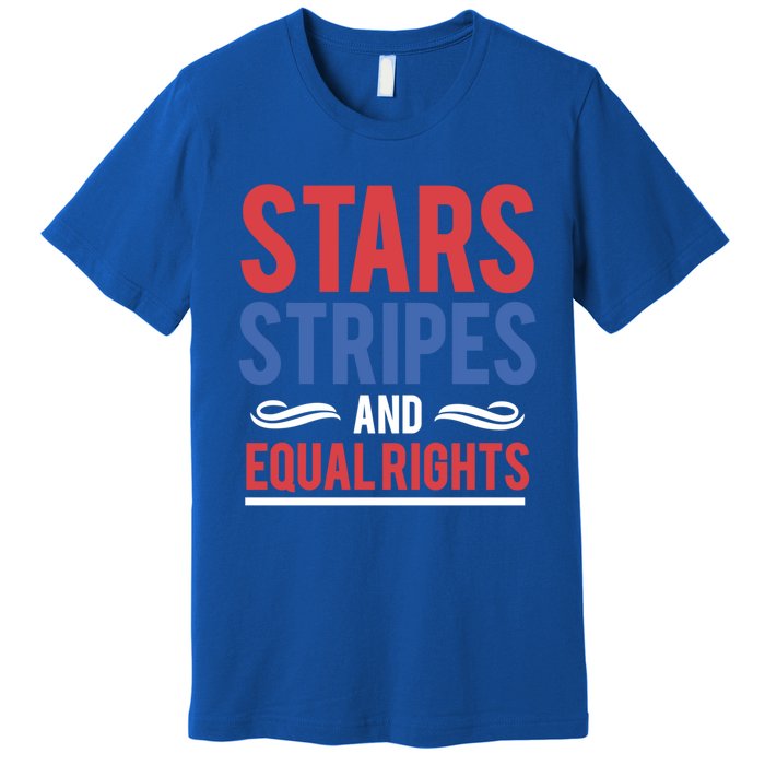 Stars Stripes And Equal Rights Pride Gift Premium T-Shirt