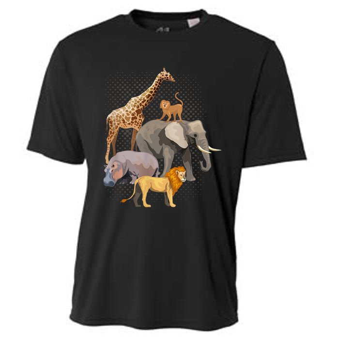 Safari Squad African Safari Animals Funny Zoo Animal Lovers Cooling Performance Crew T-Shirt