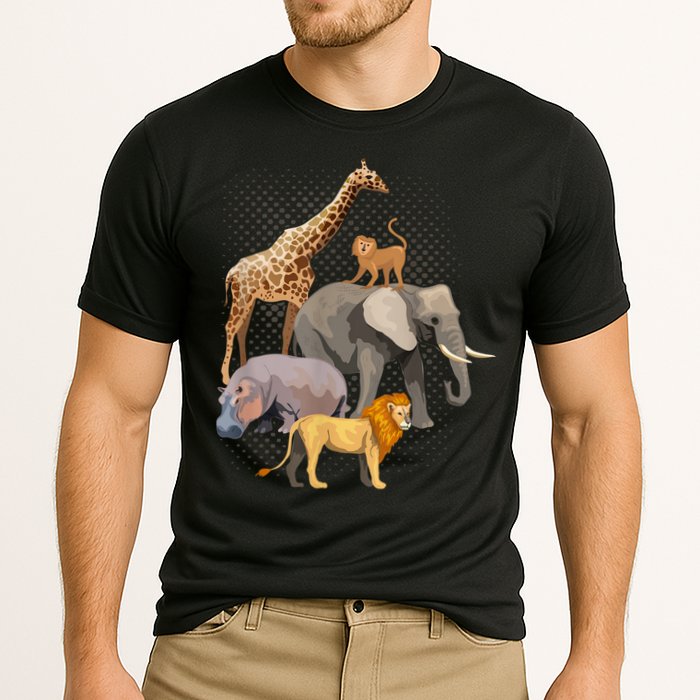 Safari Squad African Safari Animals Funny Zoo Animal Lovers Cooling Performance Crew T-Shirt