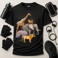Safari Squad African Safari Animals Funny Zoo Animal Lovers Cooling Performance Crew T-Shirt