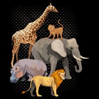 Safari Squad African Safari Animals Funny Zoo Animal Lovers Cooling Performance Crew T-Shirt