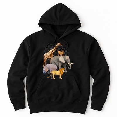 Safari Squad African Safari Animals Funny Zoo Animal Lovers Hoodie