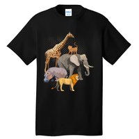 Safari Squad African Safari Animals Funny Zoo Animal Lovers Tall T-Shirt