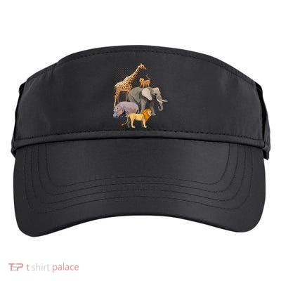 Safari Squad African Safari Animals Funny Zoo Animal Lovers Adult Drive Performance Visor
