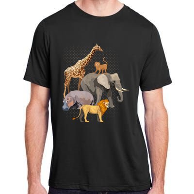 Safari Squad African Safari Animals Funny Zoo Animal Lovers Adult ChromaSoft Performance T-Shirt