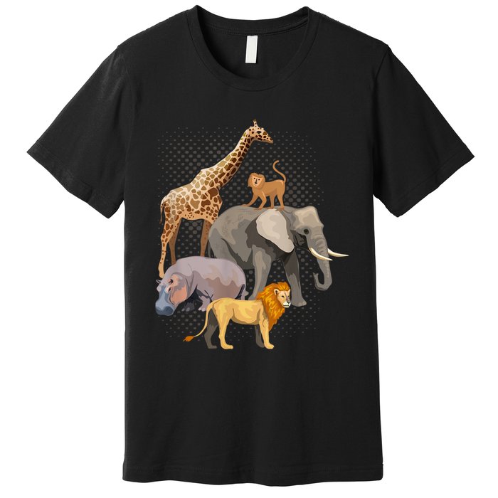 Safari Squad African Safari Animals Funny Zoo Animal Lovers Premium T-Shirt