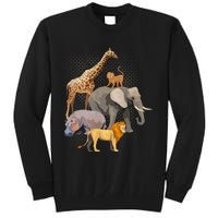 Safari Squad African Safari Animals Funny Zoo Animal Lovers Tall Sweatshirt