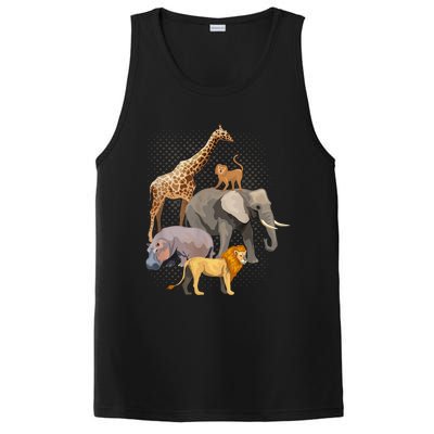 Safari Squad African Safari Animals Funny Zoo Animal Lovers PosiCharge Competitor Tank