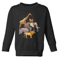 Safari Squad African Safari Animals Funny Zoo Animal Lovers Toddler Sweatshirt