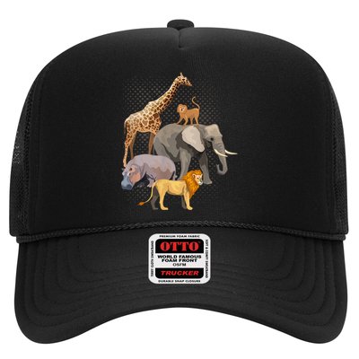 Safari Squad African Safari Animals Funny Zoo Animal Lovers Trucker Hat