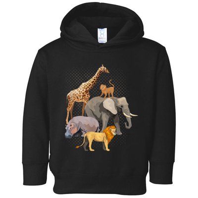 Safari Squad African Safari Animals Funny Zoo Animal Lovers Toddler Hoodie