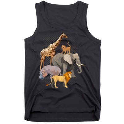 Safari Squad African Safari Animals Funny Zoo Animal Lovers Tank Top