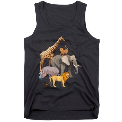 Safari Squad African Safari Animals Funny Zoo Animal Lovers Tank Top