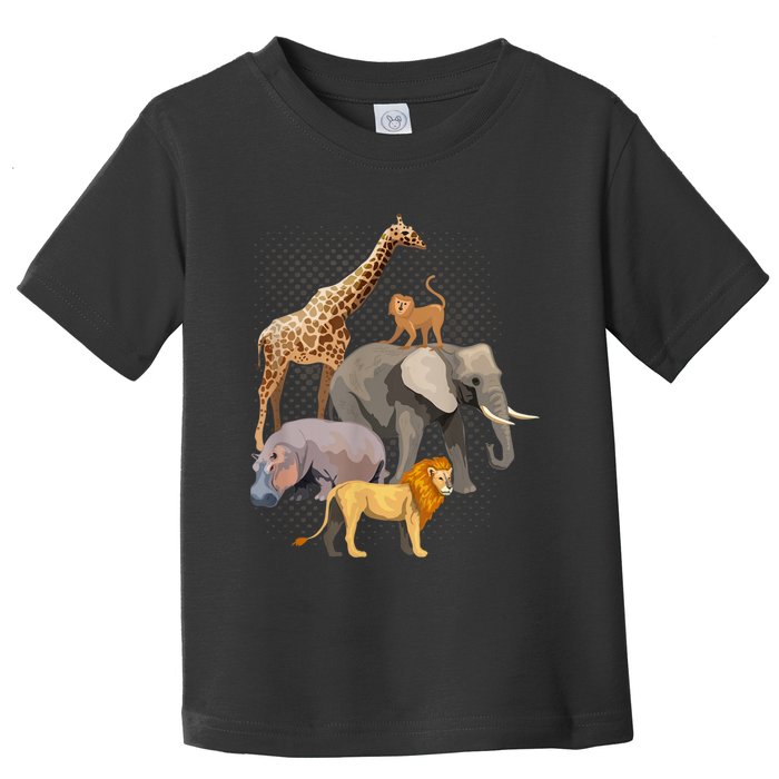 Safari Squad African Safari Animals Funny Zoo Animal Lovers Toddler T-Shirt