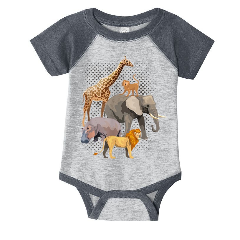 Safari Squad African Safari Animals Funny Zoo Animal Lovers Infant Baby Jersey Bodysuit