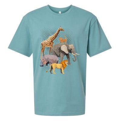 Safari Squad African Safari Animals Funny Zoo Animal Lovers Sueded Cloud Jersey T-Shirt