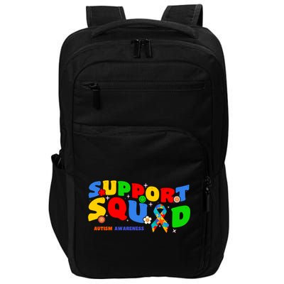 Support Squad Autism Awareness Ribbon Family Cute Gift Impact Tech Backpack