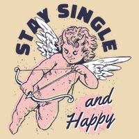 Stay Single And Happy Anti Valentines Day Cupid Zip Tote Bag