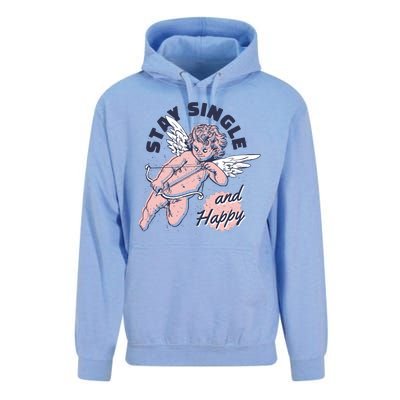 Stay Single And Happy Anti Valentines Day Cupid Unisex Surf Hoodie