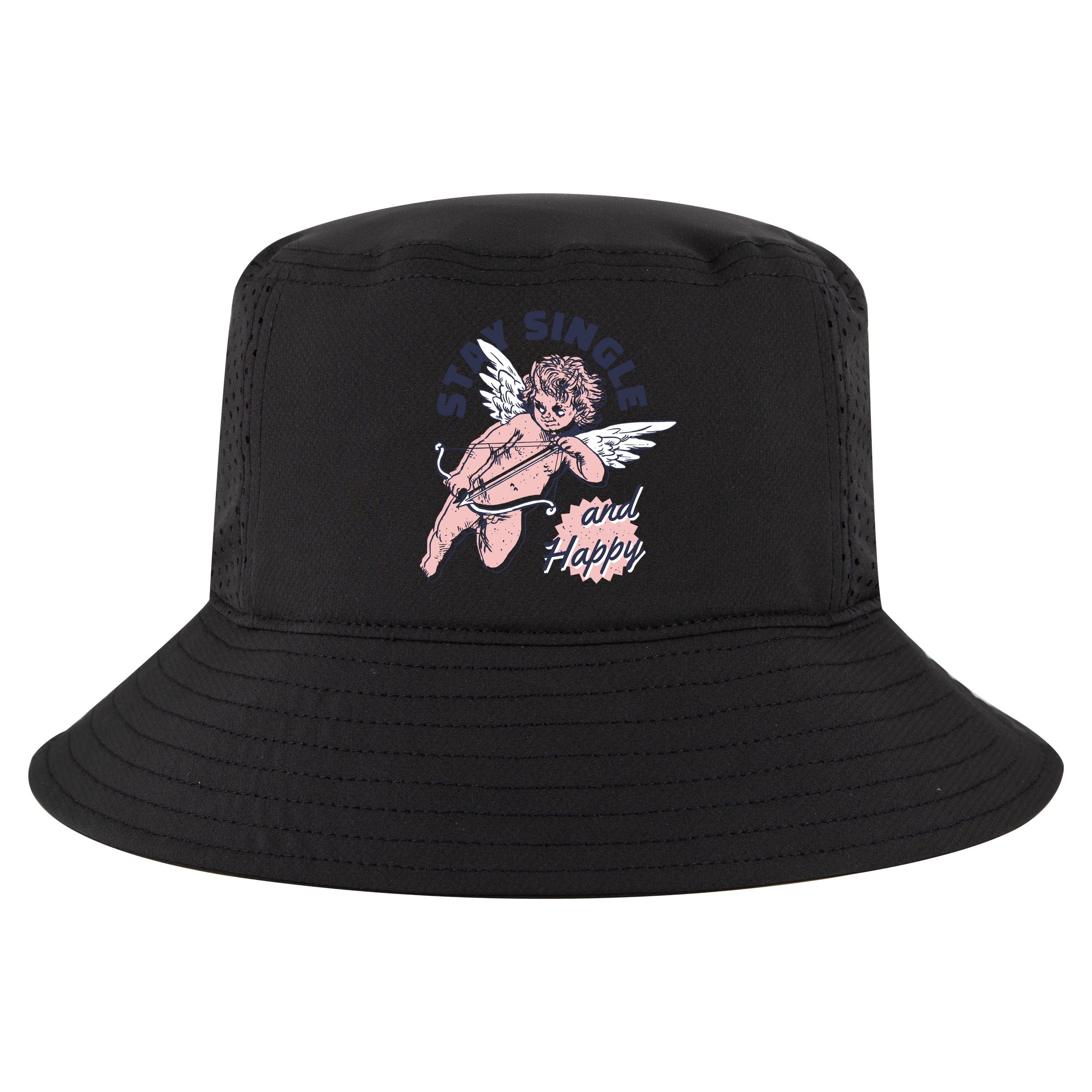 Stay Single And Happy Anti Valentines Day Cupid Cool Comfort Performance Bucket Hat