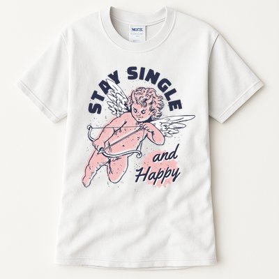 Stay Single And Happy Anti Valentines Day Cupid Tall T-Shirt
