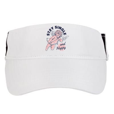 Stay Single And Happy Anti Valentines Day Cupid Adult Drive Performance Visor