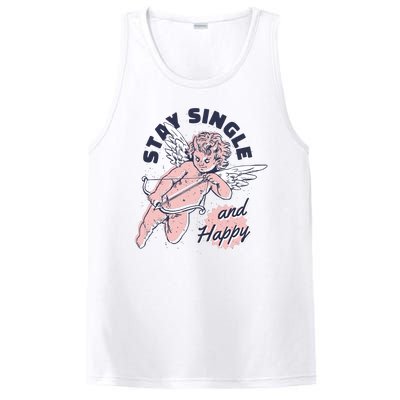 Stay Single And Happy Anti Valentines Day Cupid PosiCharge Competitor Tank