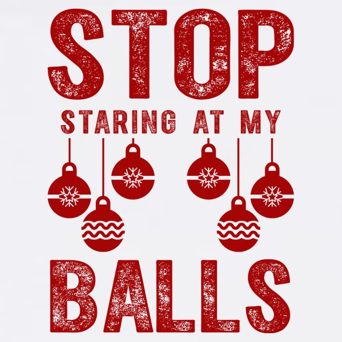Stop Staring At My Balls Funny Xmas Christmas Ornaments Wool Snapback Cap