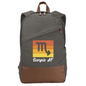 Scorpio S And Zodiac Scorpio Af Gift Cotton Canvas Backpack