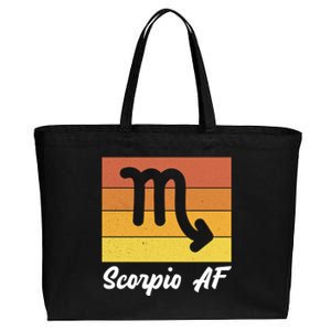 Scorpio S And Zodiac Scorpio Af Gift Cotton Canvas Jumbo Tote