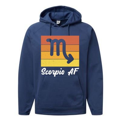 Scorpio S And Zodiac Scorpio Af Gift Performance Fleece Hoodie