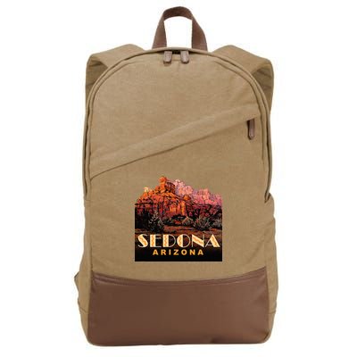 Sedona Sedona Arizona Cotton Canvas Backpack