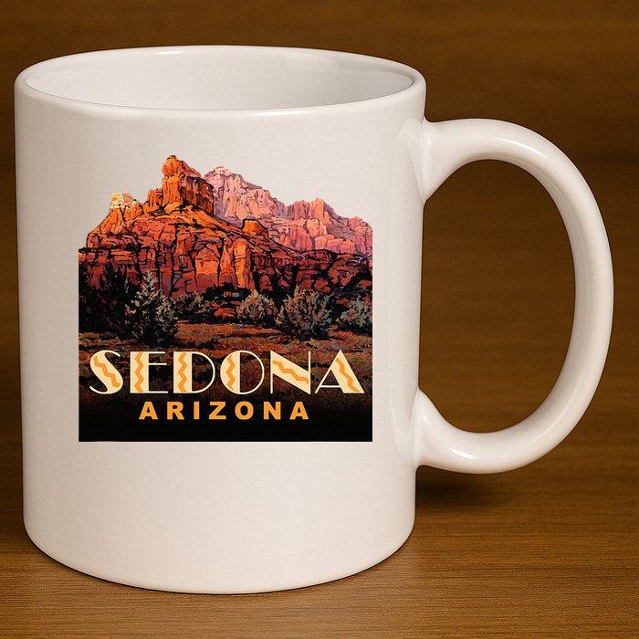 Sedona Sedona Arizona 11oz C Handle Ceramic Mug