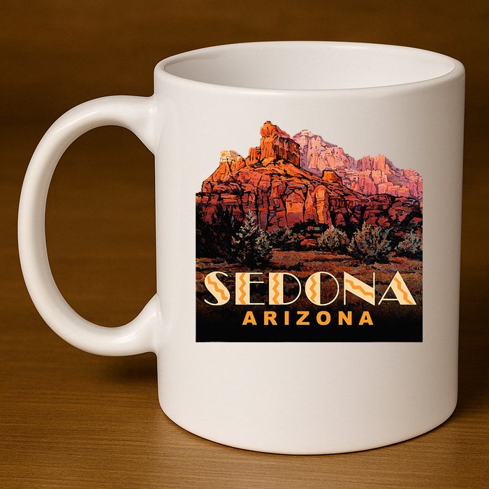 Sedona Sedona Arizona 11oz C Handle Ceramic Mug