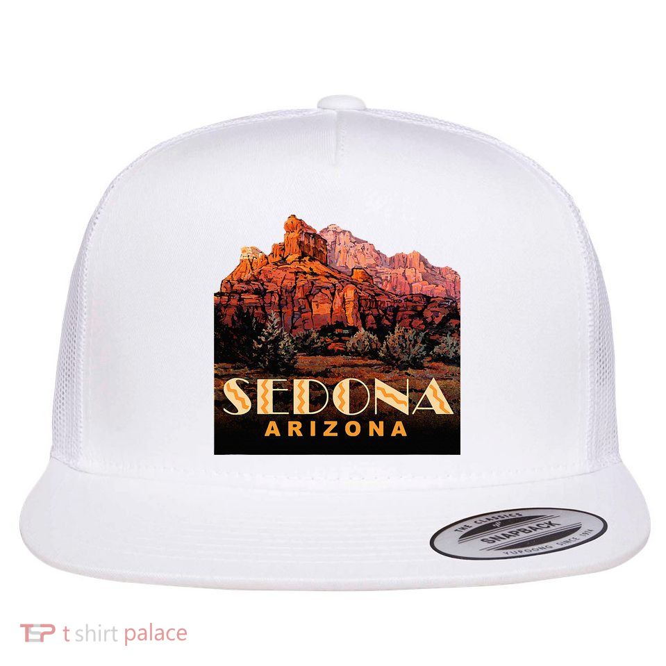 Sedona Sedona Arizona Flat Bill Trucker Hat