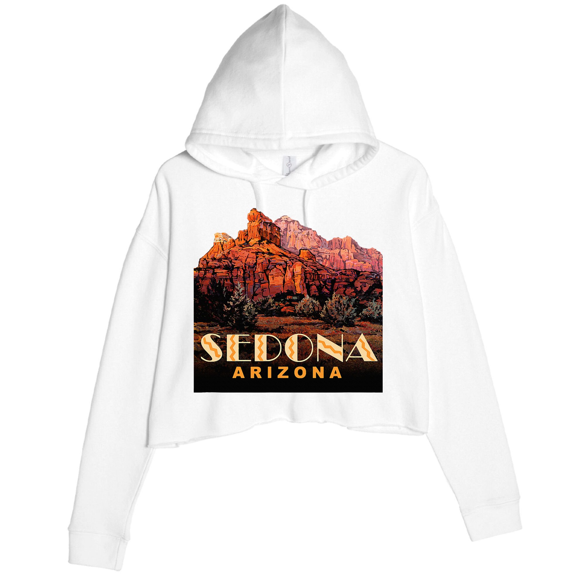 Sedona Sedona Arizona Crop Fleece Hoodie