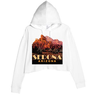 Sedona Sedona Arizona Crop Fleece Hoodie