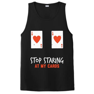 Stop Staring At My Cards Funny Poker Player PosiCharge Competitor Tank