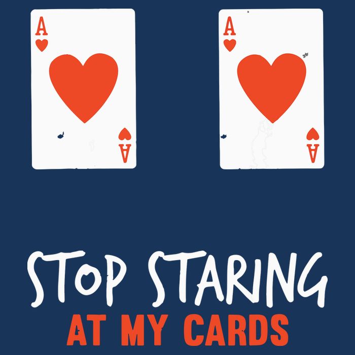 Stop Staring At My Cards Funny Poker Player Drawstring Bag