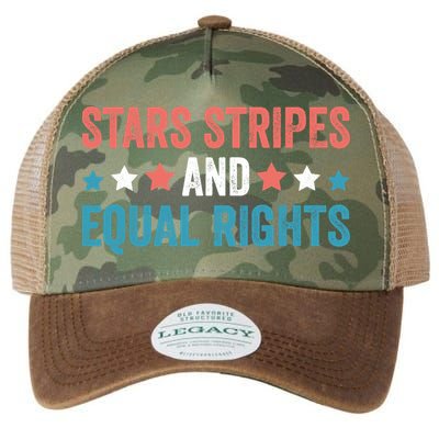 Stars Stripes And Equal Rights 4th Of July Legacy Tie Dye Trucker Hat