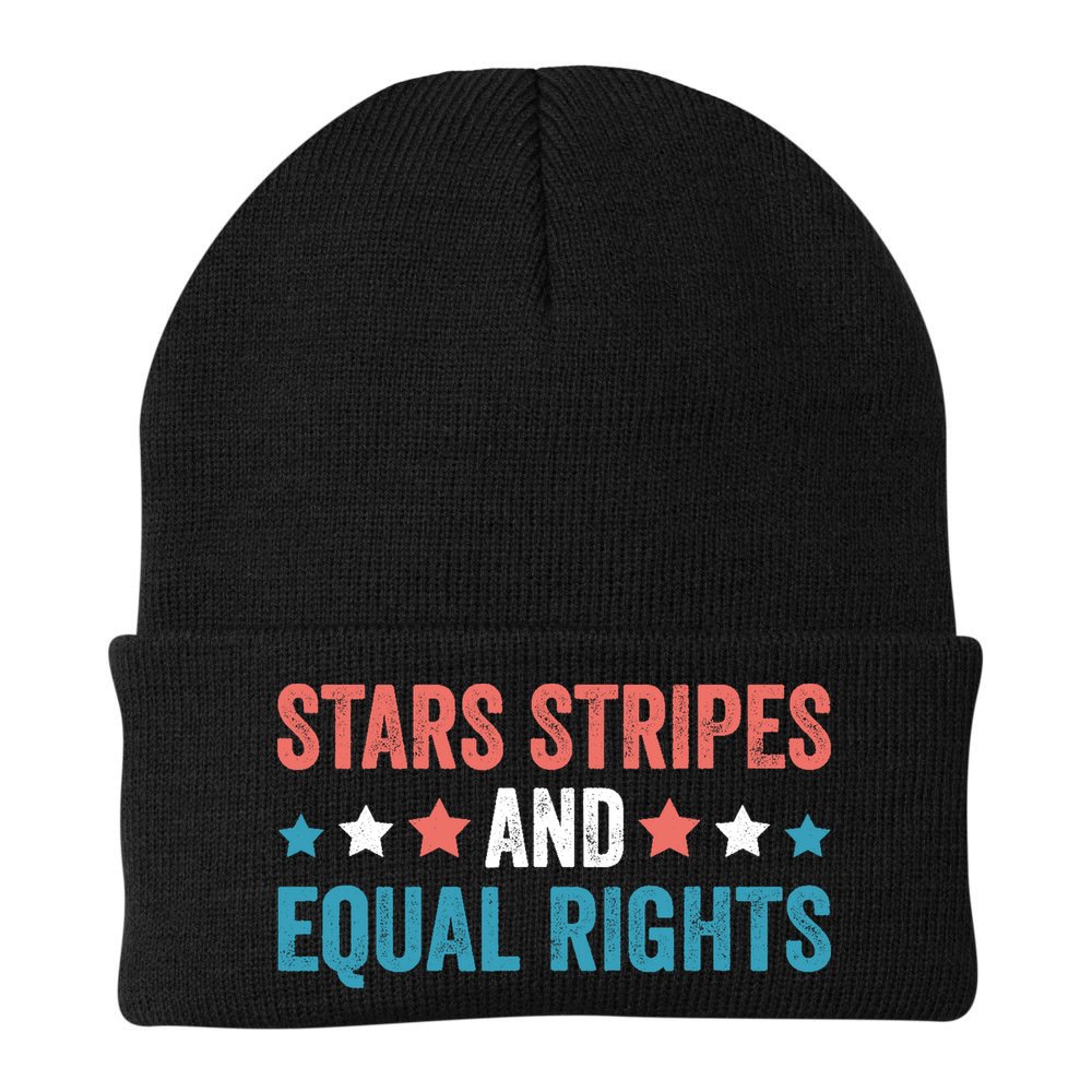 Stars Stripes And Equal Rights 4th Of July Beanie