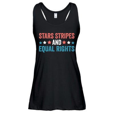 Stars Stripes And Equal Rights 4th Of July Ladies Essential Flowy Tank