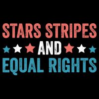 Stars Stripes And Equal Rights 4th Of July 16 in Basic Backpack