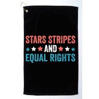 Stars Stripes And Equal Rights 4th Of July Golf Towel
