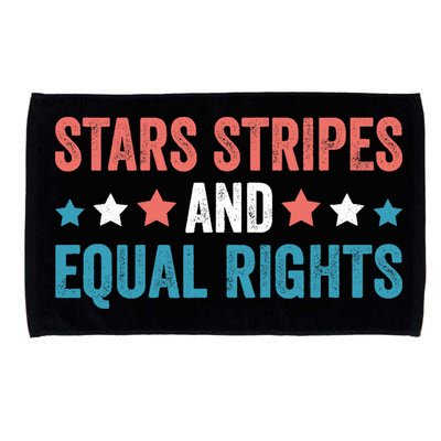 Stars Stripes And Equal Rights 4th Of July Microfiber Hand Towel