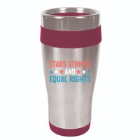Stars Stripes And Equal Rights 4th Of July 16oz Travel Tumbler