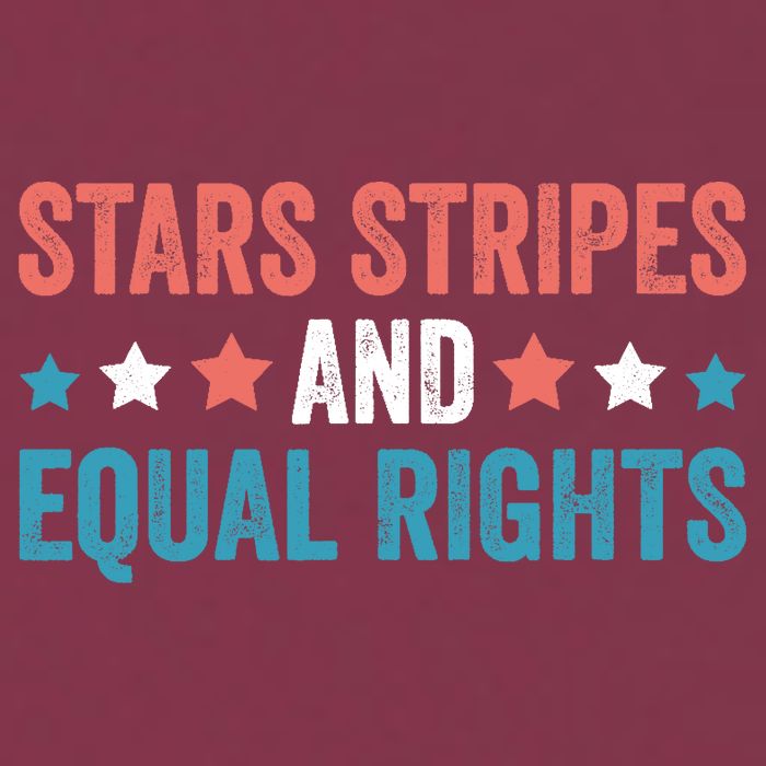 Stars Stripes And Equal Rights 4th Of July 16oz Travel Tumbler
