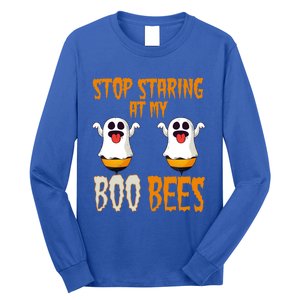 Stop Staring At My Boo Bees Matching Halloween Costume Gift Long Sleeve Shirt